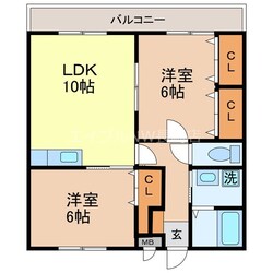 アビタシオン昭和の物件間取画像